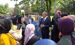 Mazbatasını alan AK Partili Şahin Tin saha çalışmalarına ara vermeden devam etti