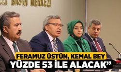 Feramuz Üstün, “Kemal bey yüzde 53 ile alacak”