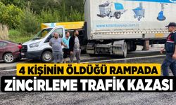 4 kişinin öldüğü rampada zincirleme trafik kazası