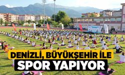 Denizli, Büyükşehir ile spor yapıyor 