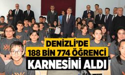 Denizli’de 188 bin 774 öğrenci karnesini aldı