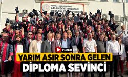 Yarım asır sonra gelen diploma sevinci