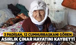 3 padişah, 12 cumhurbaşkanı gören asırlık çınar hayatını kaybetti