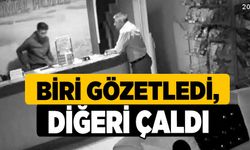 Biri gözetledi, diğeri çaldı