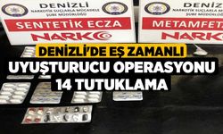 Denizli'de Eş Zamanlı Uyuşturucu operasyonu 14 Tutuklama