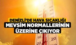 Denizli’de hava sıcaklığı mevsim normallerinin üzerine çıkıyor