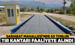 Sarıabat Mahallesi’nde 60 Tonluk Tır Kantarı Faaliyete Alındı