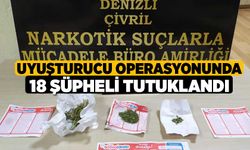 Uyuşturucu operasyonunda 18 şüpheli tutuklandı