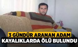 3 Gündür Aranan Adam Kayalıklarda Ölü Bulundu