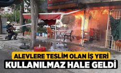 Alevlere teslim olan iş yeri kullanılmaz hale geldi