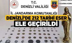 Denizli’de 212 tarihi eser ele geçirildi