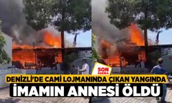 Denizli'de Cami lojmanında çıkan yangında imamın annesi öldü