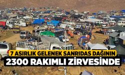 7 asırlık gelenek Sanrıdas Dağının 2300 rakımlı zirvesinde yaşatıldı