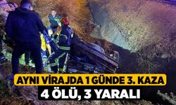 Aynı virajda 1 günde 3. kaza: 4 ölü, 3 yaralı