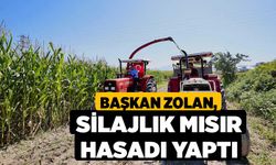Başkan Zolan, silajlık mısır hasadı yaptı