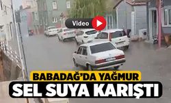 Babadağ'da Sel Suya Karıştı