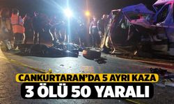 Cankurtaran'da 5 Ayrı Kaza, 12 araç birbirine girdi: 3 ölü, 50 yaralı