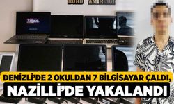 Denizli’de 2 Okuldan 7 Bilgisayar Çaldı, Nazilli’de Yakalandı