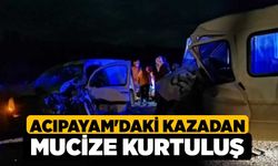 Acıpayam'daki Kazadan Mucize Kurtuluş