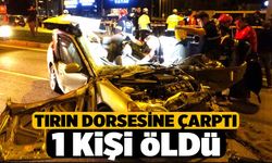 Tırın Dorsesine Çarptı 1 Ölü