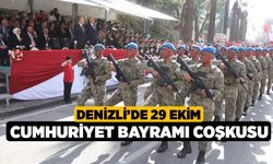 Denizli’de 29 Ekim Cumhuriyet Bayramı coşkusuyla kutlandı