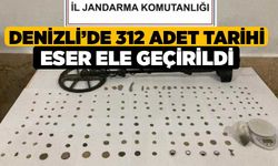 Denizli’de 312 adet tarihi eser ele geçirildi