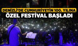 Denizli'de Cumhuriyetin 100. Yılına özel festival başladı