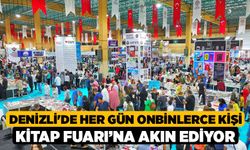 Denizli'de Her gün onbinlerce kişi Kitap Fuarı’na akın ediyor