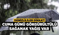 Denizlililer Dikkat! Cuma Günü Gökgürültülü Sağanak Yağış Var