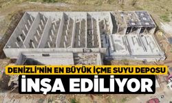 Denizli’nin en büyük içme suyu deposu inşa ediliyor