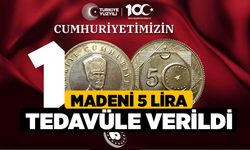 Madeni 5 Lira Tedavüle Verildi