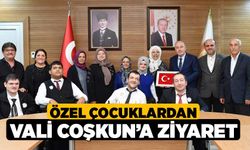 Özel çocuklardan Vali Coşkun’a ziyaret