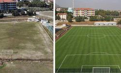 Başkarcı futbol sahası yenilendi