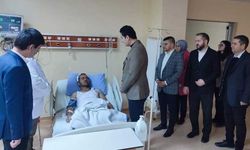Başkan Güngör, maden kazasında yaralı kurtulan Salman’ı ziyaret etti