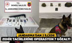Jandarma'dan 2 ilçede zehir tacirlerine operasyon 7 gözaltı