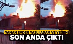 Yanan Evden Yaşlı Adam ve Yeğeni Son Anda çıktı