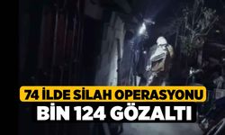 Denizli Dahil 74 ilde silah operasyonu bin 124 gözaltı