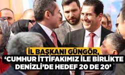 İl Başkanı Güngör, ‘Cumhur ittifakımız ile birlikte Denizli’de hedef 20 de 20’