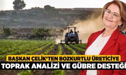 Başkan Çelik’ten Bozkurtlu üreticiye toprak analizi ve gübre desteği
