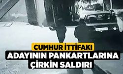 Cumhur İttifakı adayının pankartlarına çirkin saldırı