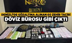 Denizli’de Gözaltına Alınan 60 Zehir Taciri Döviz Bürosu Gibi Çıktı