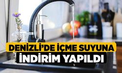 Denizli’de İçme Suyuna İndirim Yapıldı