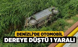 Denizli’de Otomobil Dereye Düştü 1 Yaralı