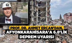 Prof. Dr. Ahmet Ercan'dan, Afyonkarahisara'a 6.8'lik Deprem Uyarısı