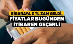 Sigaraya 3 TL Zam Geldi, Fiyatlar Bugünden İtibaren Geçerli