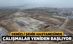 Denizli Şehir Hastanesinde çalışmalar yeniden başlıyor