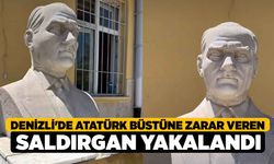 Denizli'de Atatürk Büstüne zarar veren saldırgan yakalandı!