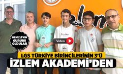 Denizli'deki Türkiye Birincilerinden 3 Öğrenci İzlem Akademi’den