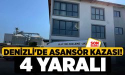 Denizli'de Asansör Kazası! 4 Yaralı