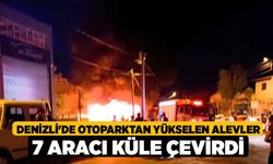 Denizli'de Otoparktan Yükselen Alevler 7 Aracı Küle Çevirdi